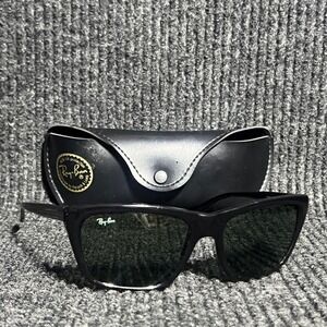 Vintage Ray Ban Sunglasses Men OS Black L1605 PQAS Bausch & Lomb Frame France